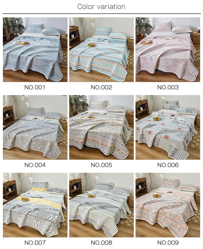 楽天市場】6重 ガーゼ ベッドスプレッド ベッドカバー マルチカバー