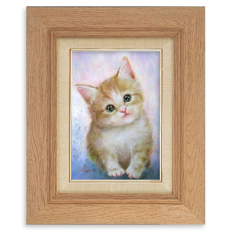 油絵 専用 ニットが大好きな猫 2 油絵 専用 ニットが大好きな猫 2 油絵