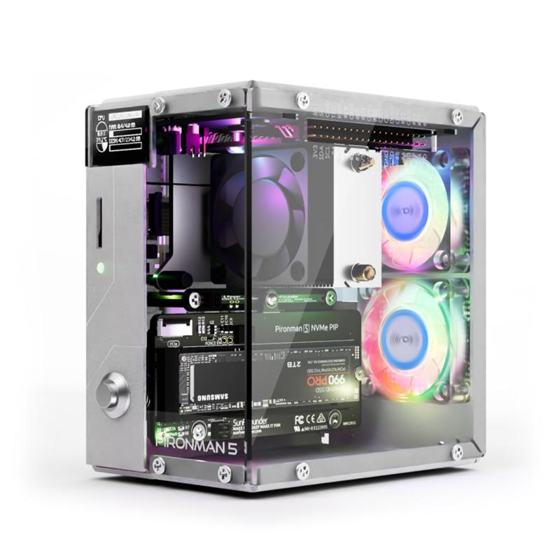 楽天市場】Raspberry Pi 5 用 Pironman 5 NVMe M.2 SSD PCIe ミニ PC