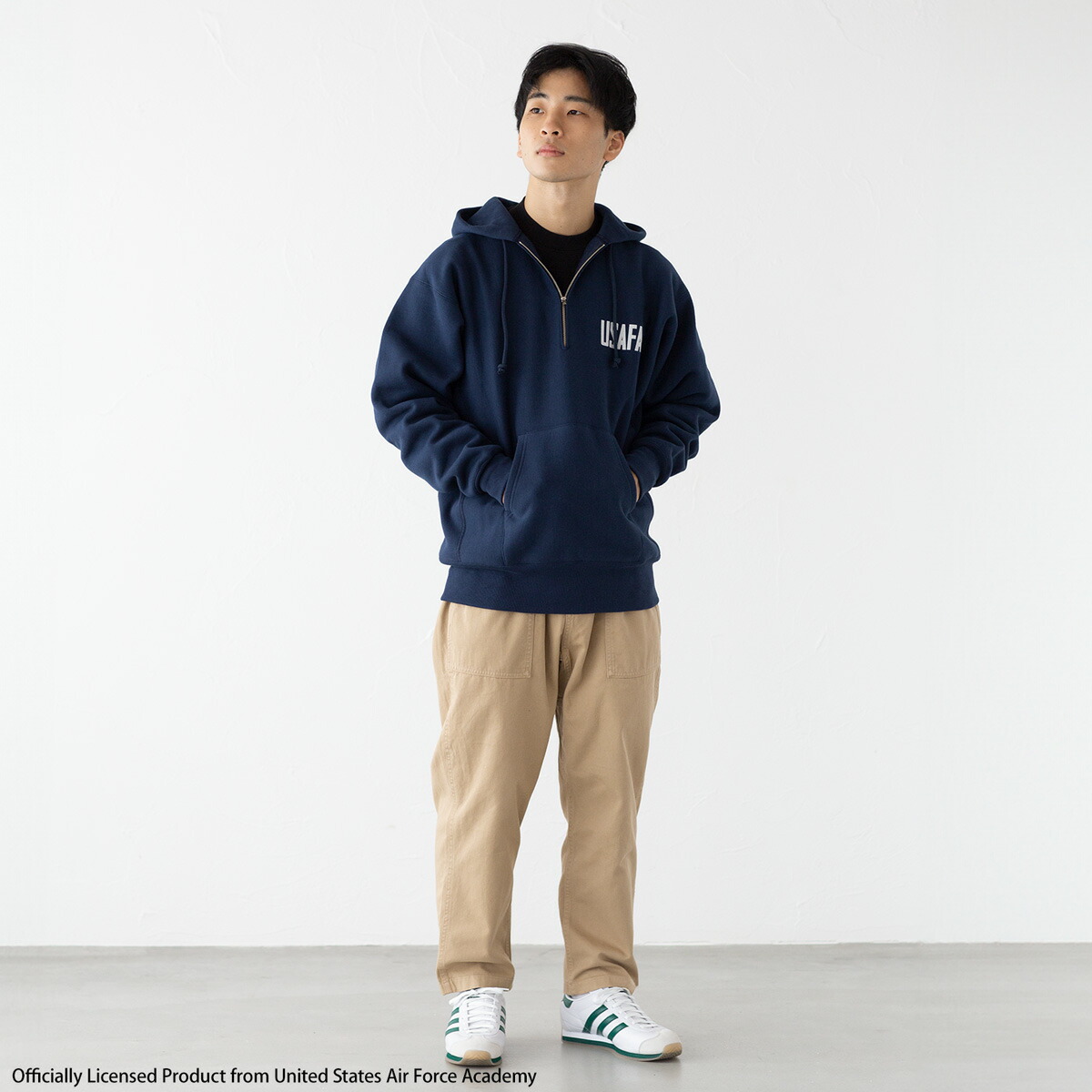 楽天市場】チャンピオン USAFA リバースウィーブ ハーフジップ