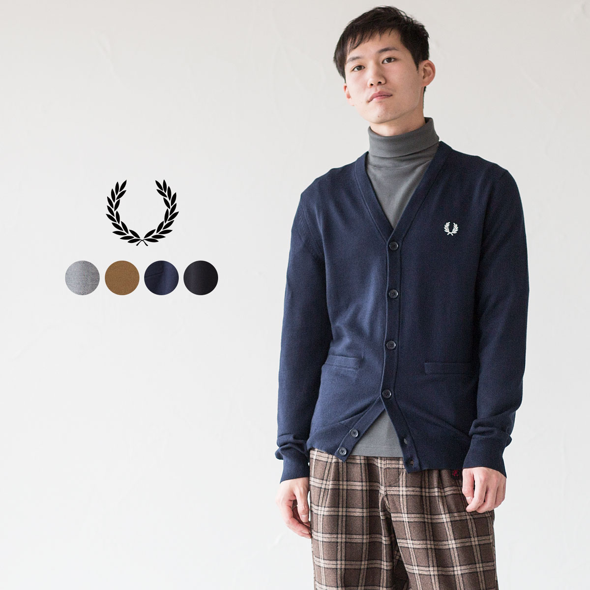 楽天市場】フレッドペリー FRED PERRY クラシック カーディガン K9551