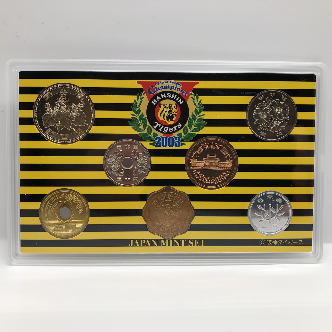 楽天市場】2003年 セントラルリーグ優勝記念 阪神タイガース 貨幣
