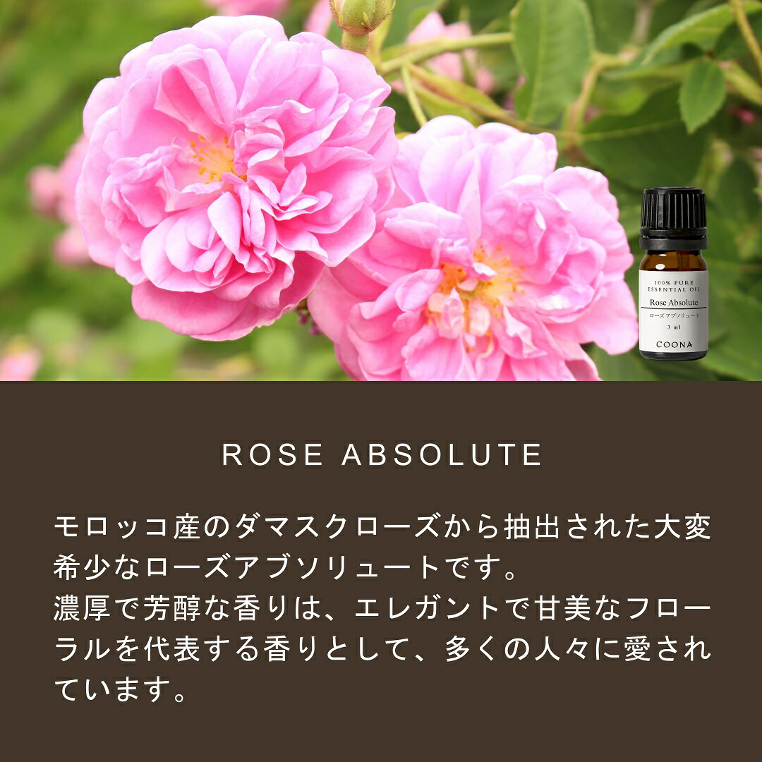 楽天市場】ローズ アブソリュート 3ml 精油 アロマオイル アロマ