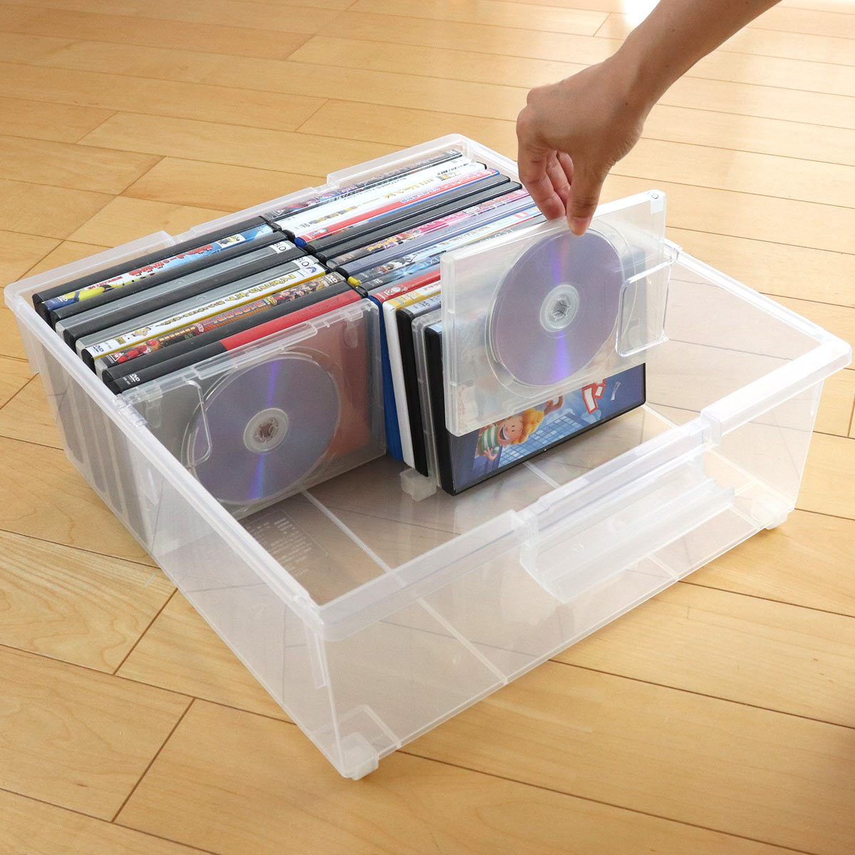 楽天市場】DVD収納ケース いれと庫 DVD用 ワイド 8個セット （ 収納