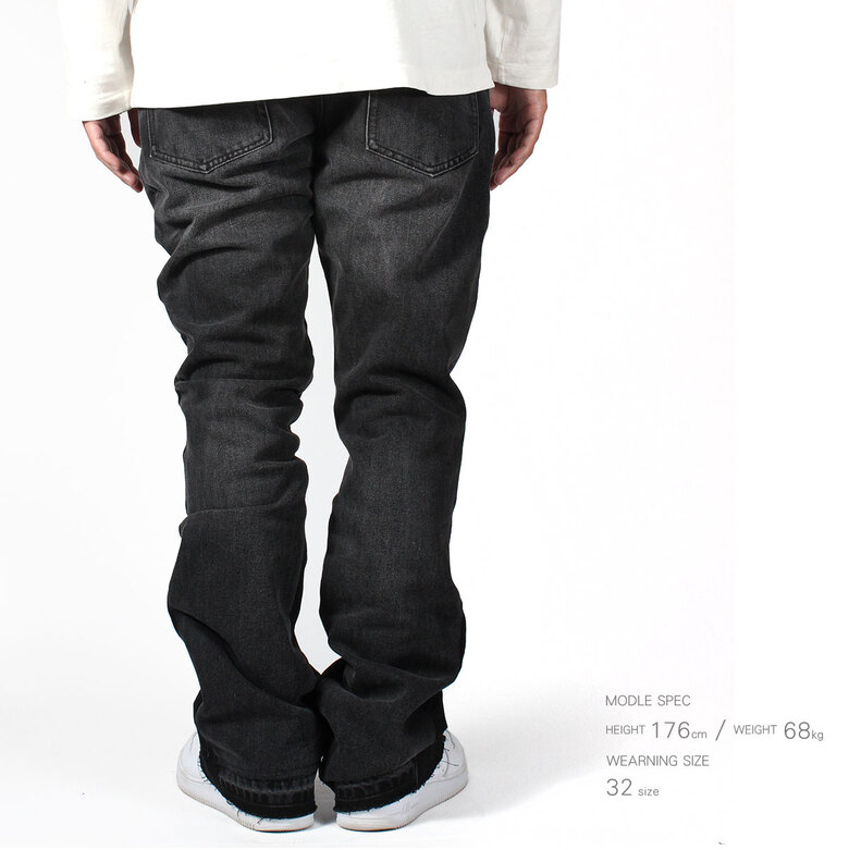 楽天市場】【40%OFF】 mnml ミニマル B119 FLARE DENIM フレア フレア