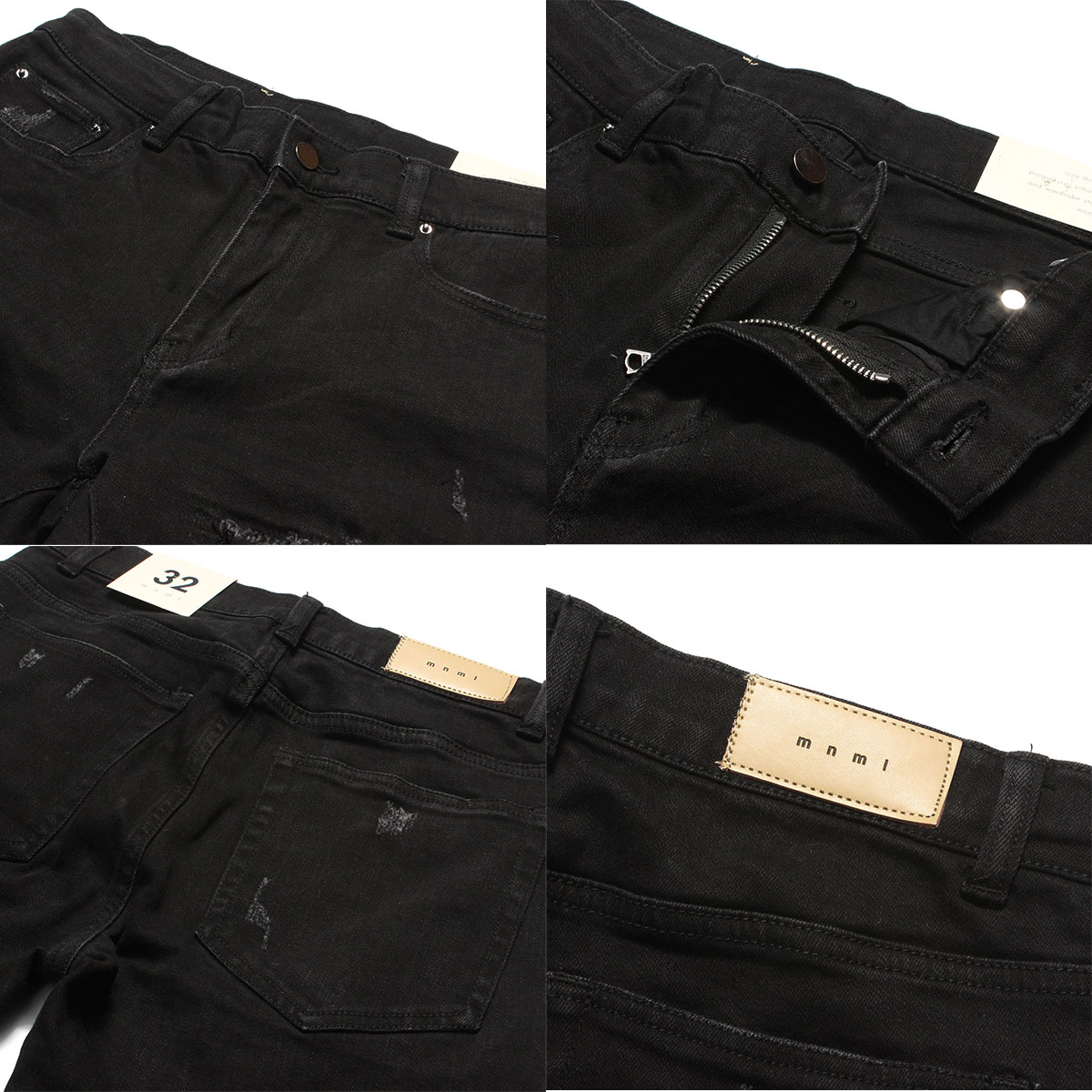 楽天市場】mnml ミニマル X165 PAISLEY STRETCH DENIM BLACK