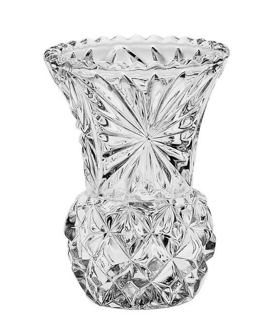 楽天市場】ボヘミアングラス クリスタル ミニ花瓶「スパーク