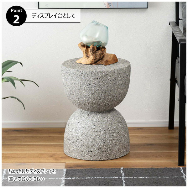 楽天市場】【20時〜 P5倍】 サイドテーブル テラゾー柄 おしゃれ