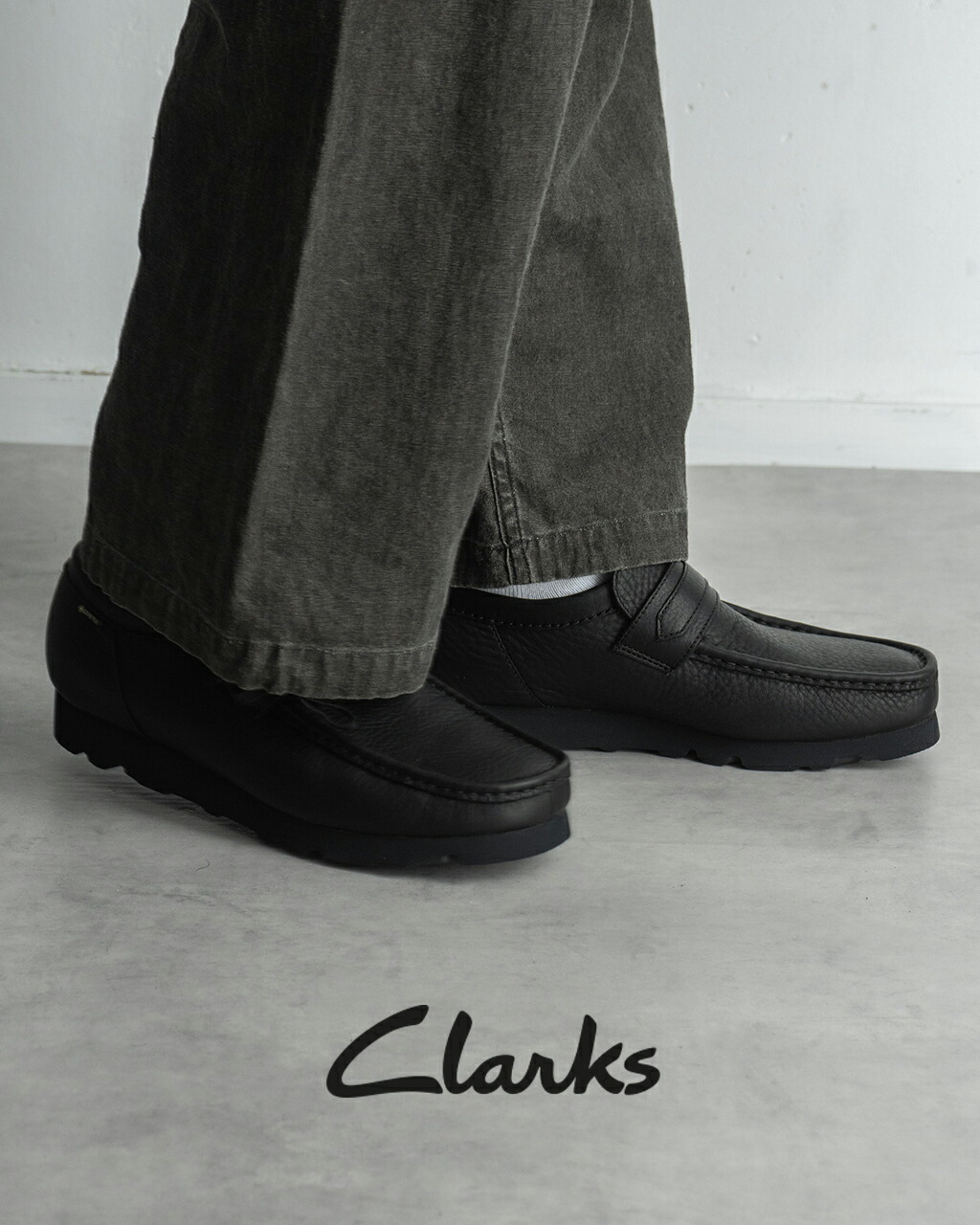 楽天市場】クラークス Clarks ワラローファー ゴアテックス メンズ