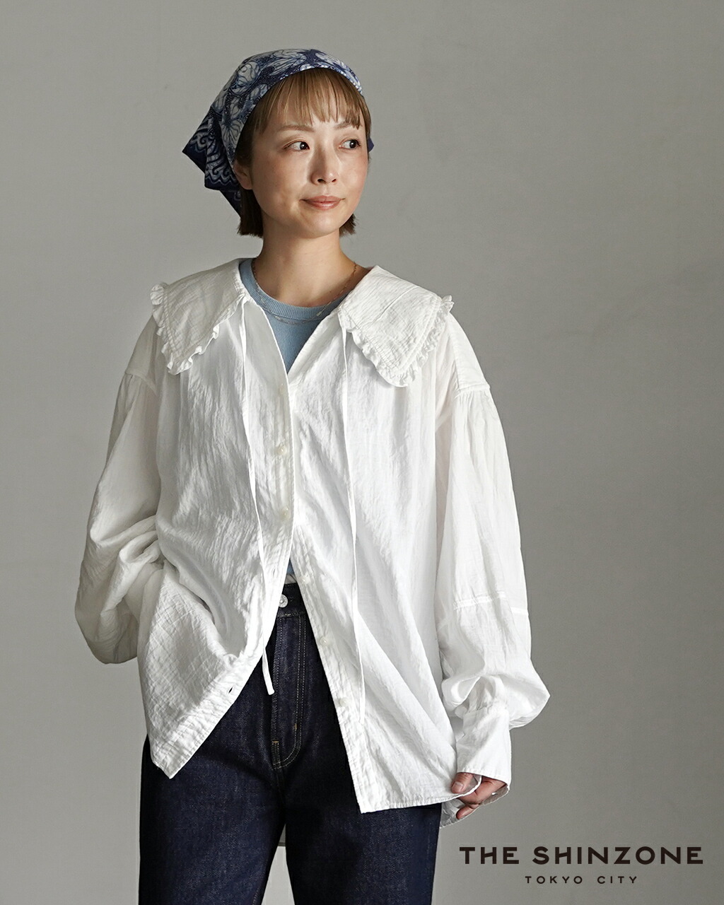 楽天市場】フリル ブラウス（ブランドシンゾーン）（レディース