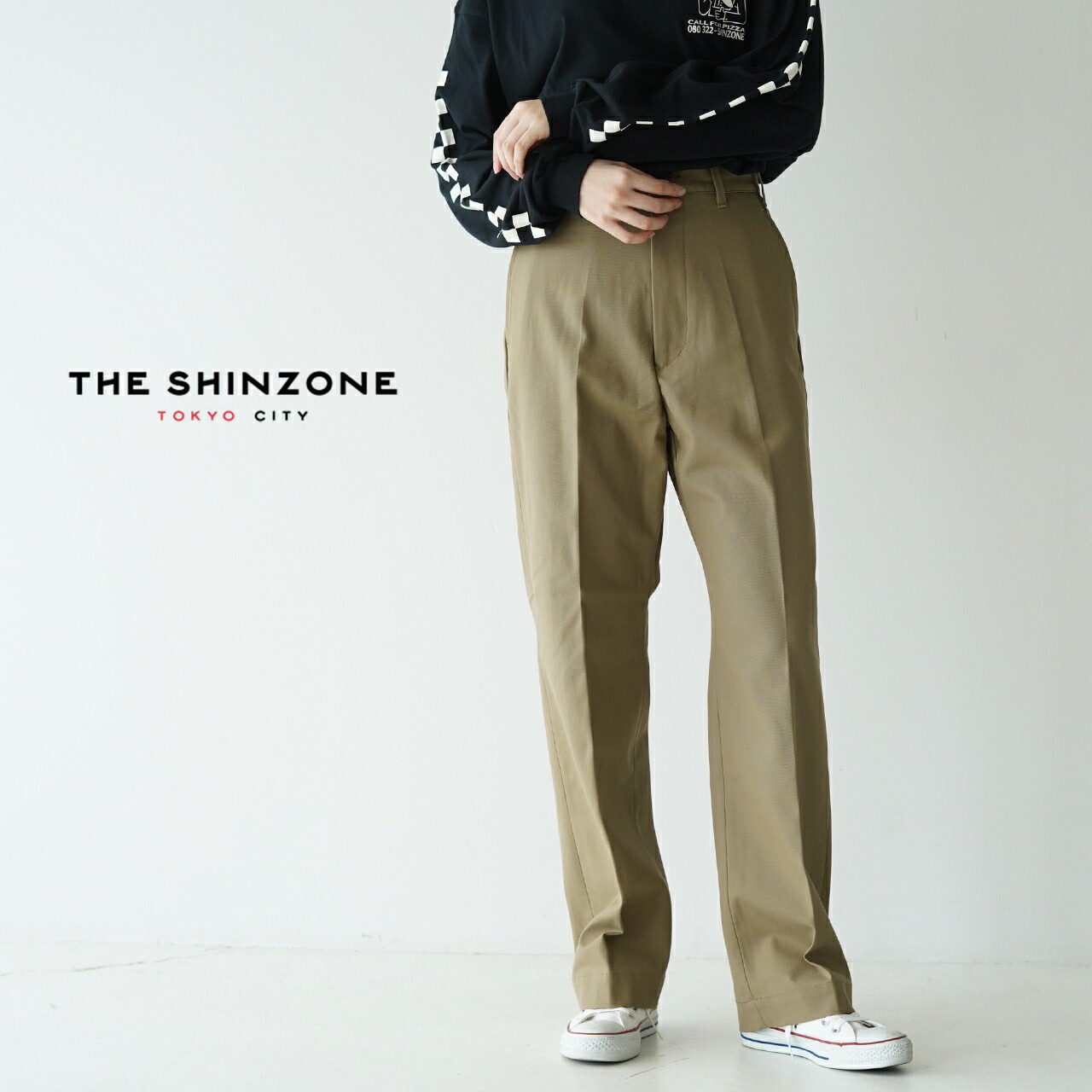 楽天市場】シンゾーン THE SHINZONE ハイウエスト チノ パンツ