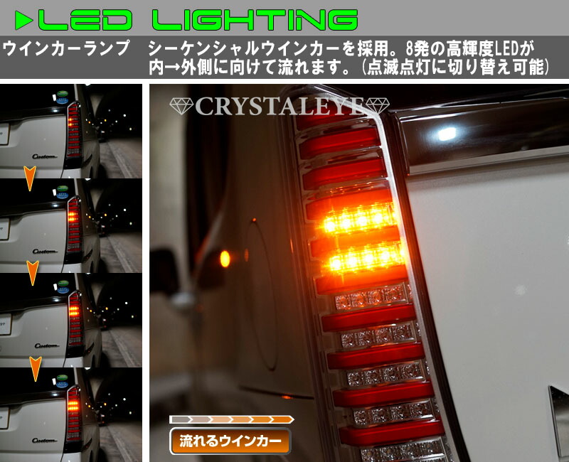 楽天市場】N-BOX ファイバー LEDテール ランプV2カスタム 流れる