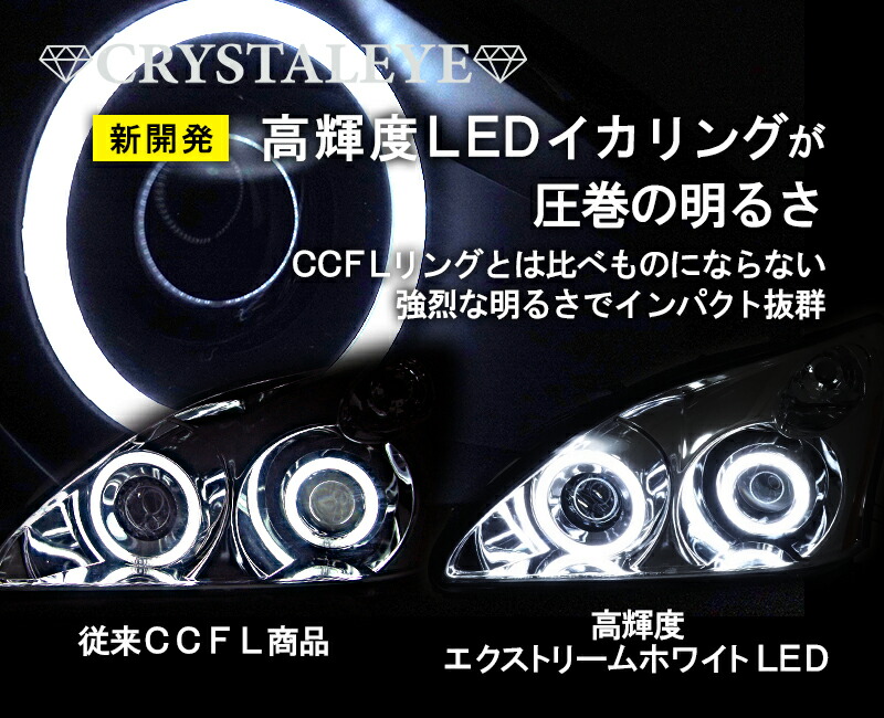 楽天市場】30系 ハリアー高輝度エクストリームホワイトLED イカリング