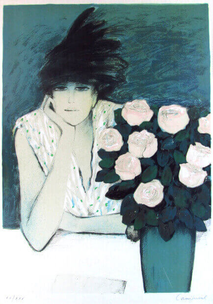 楽天市場】ジャン ピエール カシニョール リトグラフ ダイアナと花束