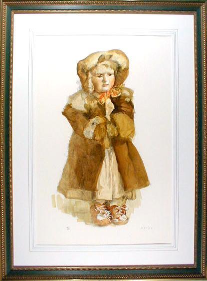 楽天市場】小磯良平 毛皮を着た人形 リトグラフ 1984 : ギャラリー