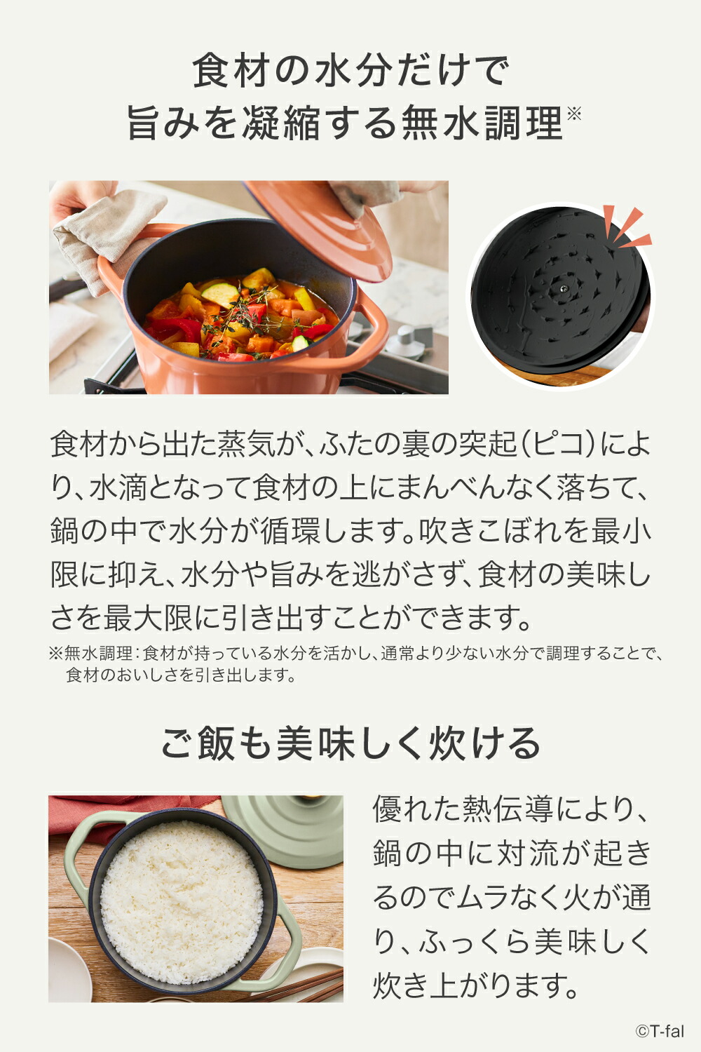 楽天市場】ティファール キャストライン エアココット セージグリーン