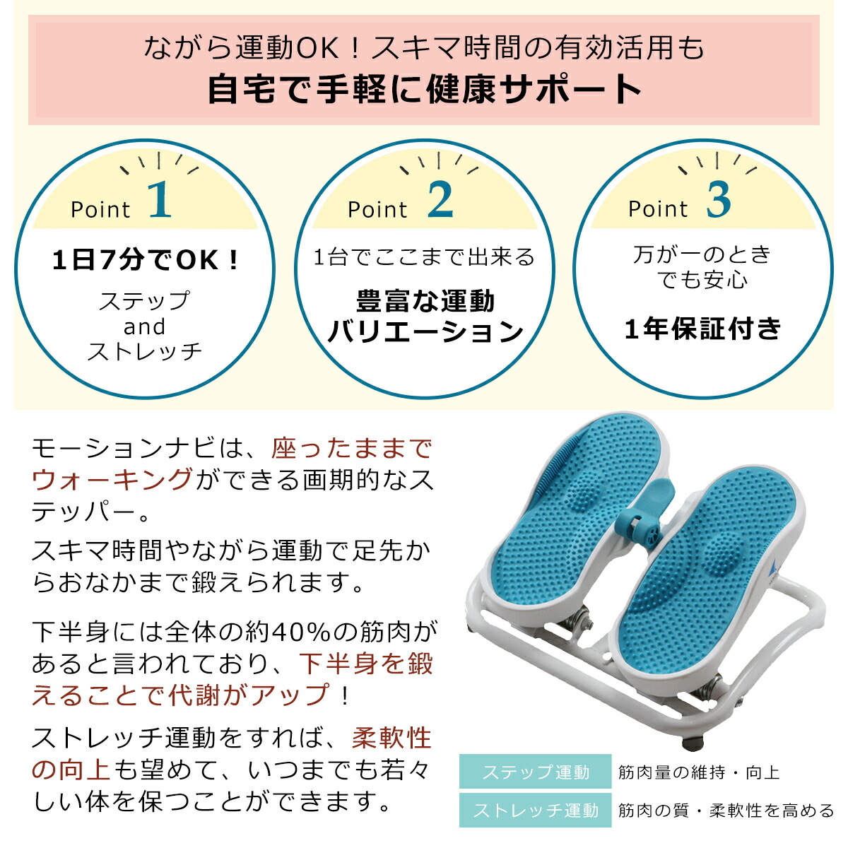 楽天市場】エアロライフ モーションナビ DR-3830 ステッパー 保護