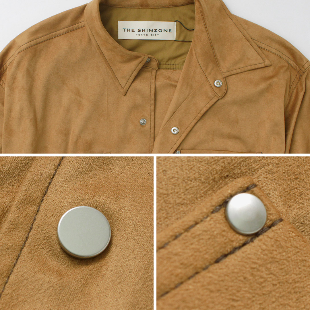 楽天市場】SHINZONE（シンゾーン） スウェード シャツ 25AMSBL03