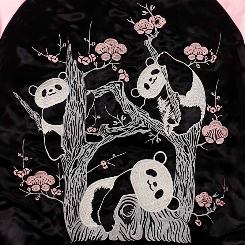 楽天市場】パンダ刺繍スカジャン JSKJ-504 Japanesque ジャパネスク 和