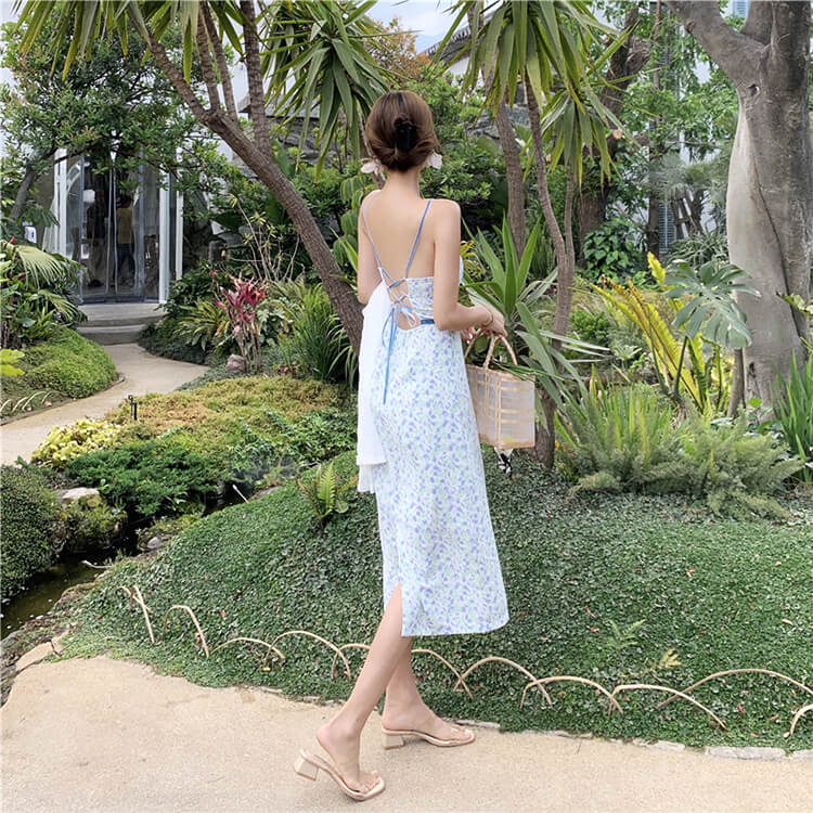 楽天市場】ワンピース レディース 花柄 キャミソール 大柄 小花柄 膝丈