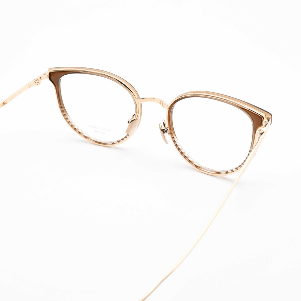 楽天市場】増永眼鏡 MASUNAGA since 1905ODETTE col-23 BR/GP