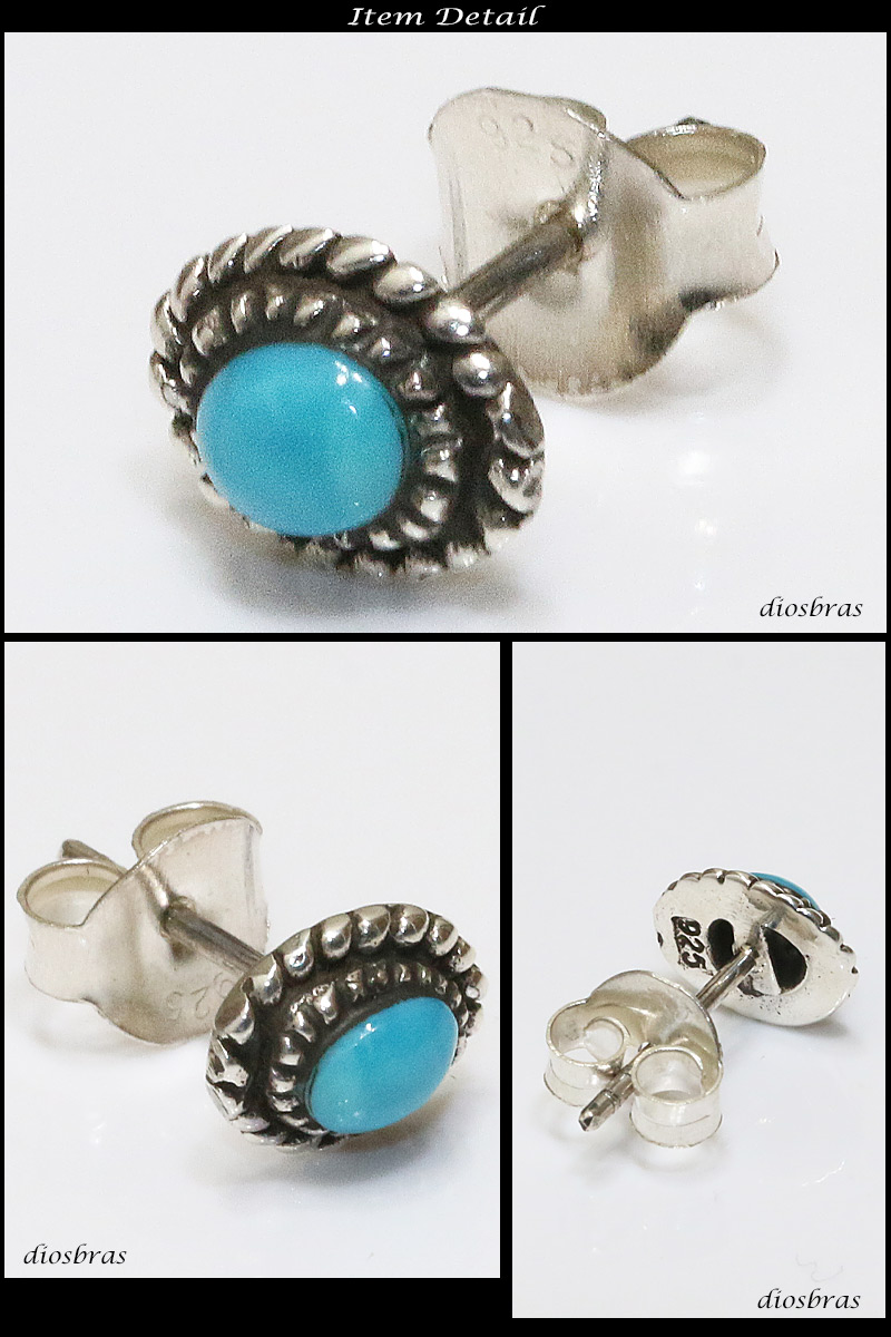 楽天市場】ターコイズ ピアス 本物シルバー925 ピアス 片方 トルコ石