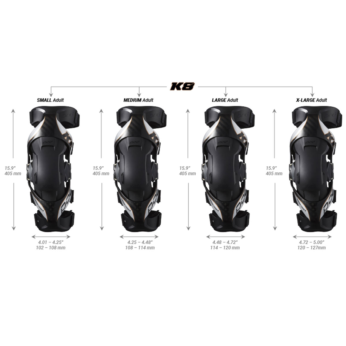 楽天市場】POD K4 ニーブレース 2.0 XL/XXLサイズ 左右ペア K4024-058