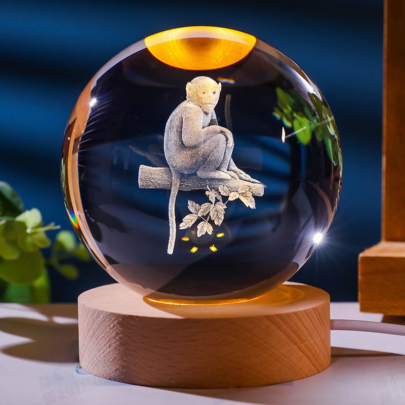 楽天市場】置物 人工(溶錬) 水晶玉彫り8cm 彫り 水晶 干支 置物 置き物