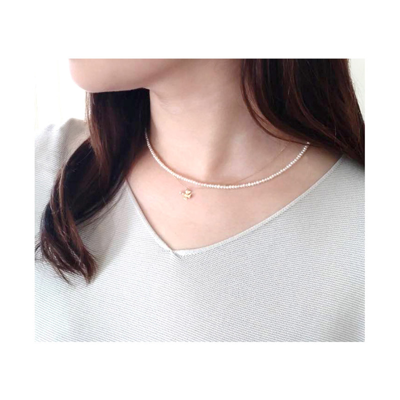 楽天市場】《パール小 数量限定》極小 淡水パール ネックレス Erica