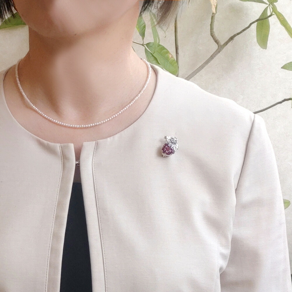 楽天市場】【最短即日発送】【碌山】 シルバー ガーネット イチゴ