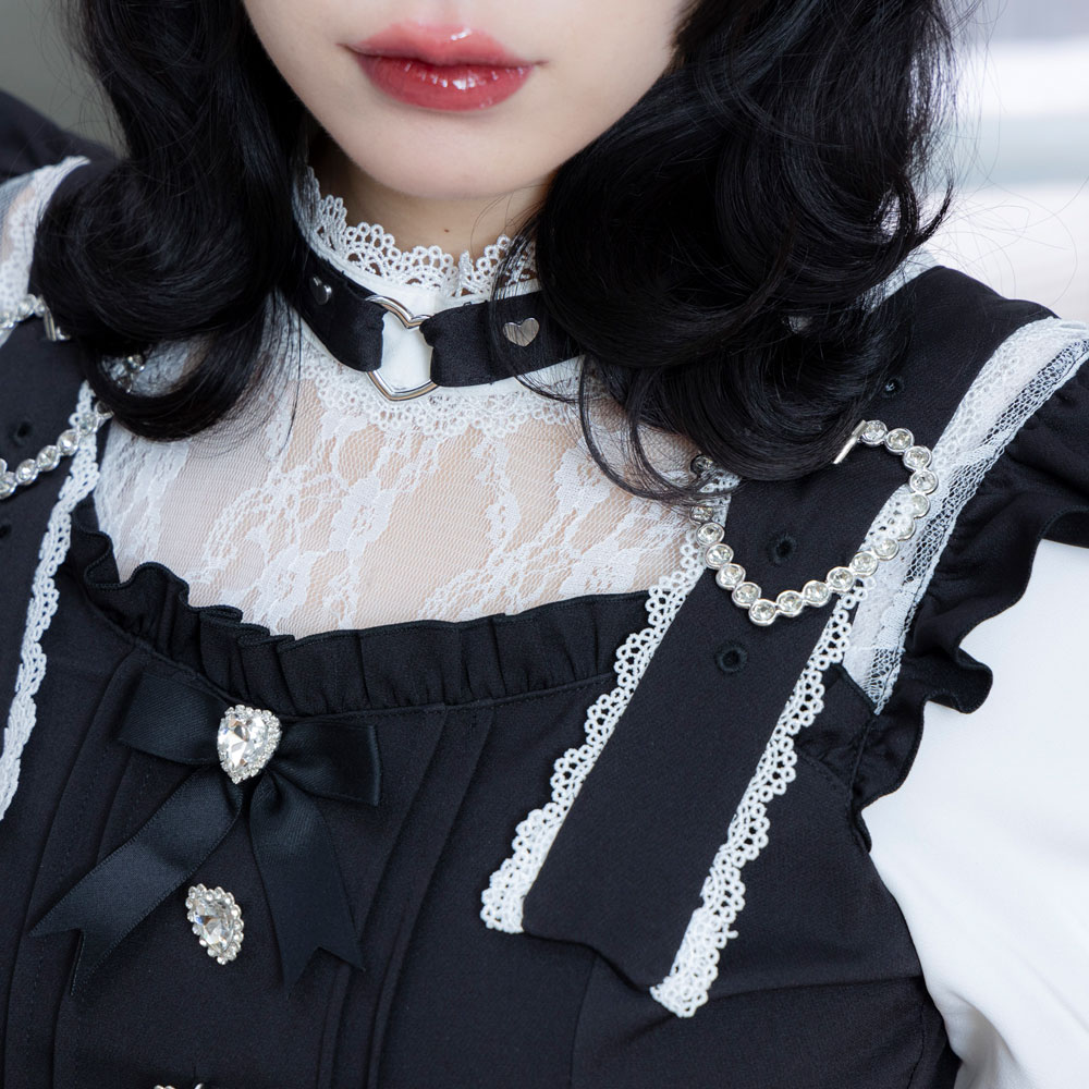 楽天市場】【SALE】ハートチョーカーベルトレースワンピース : 夢展望