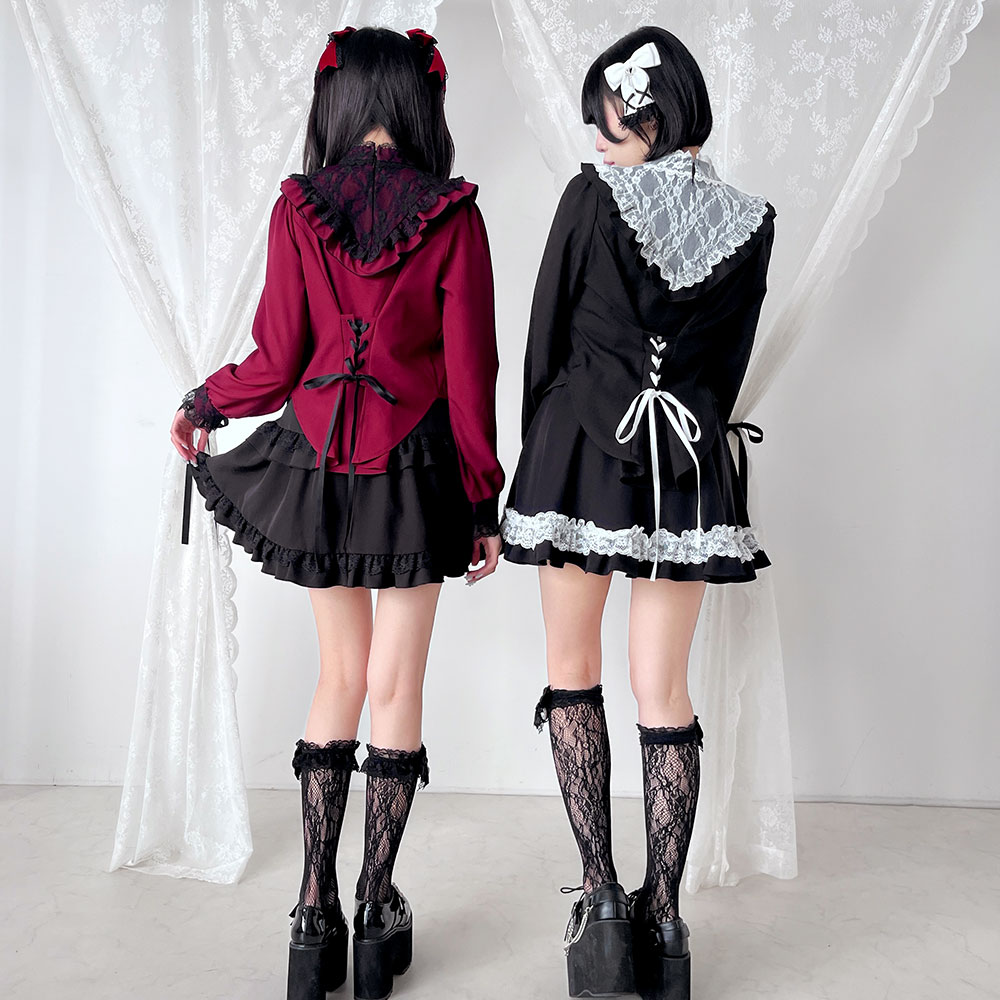 楽天市場】【SALE】レースアップVヨークフリルブラウス : 夢展望 YUMETENBO