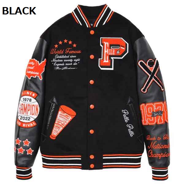 楽天市場】PELLE PELLE VARSITYジャケット/レザージャケット/ペレペレ