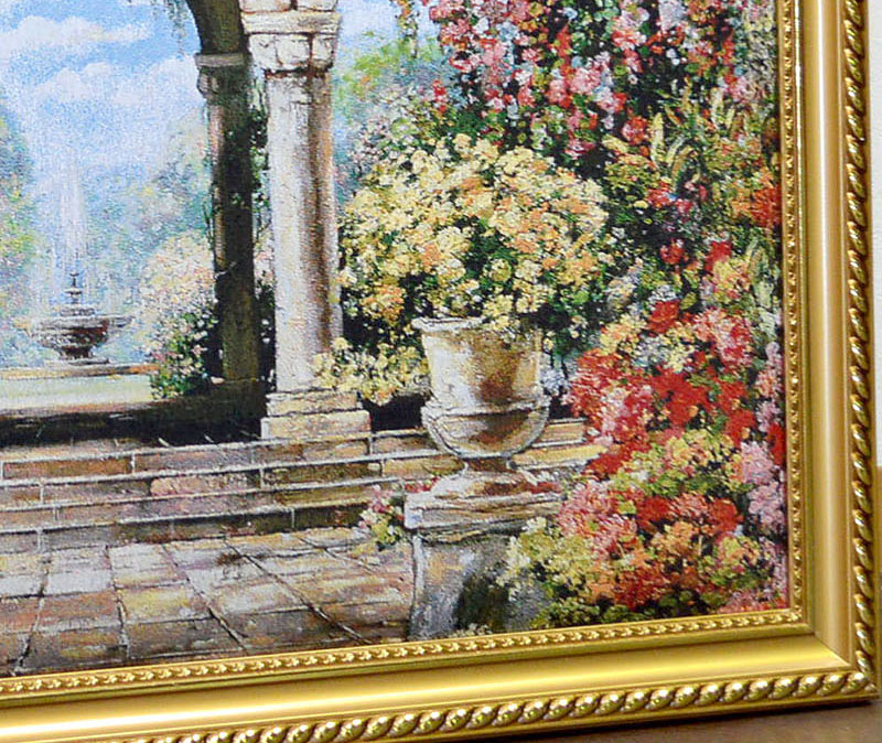 楽天市場】☆倉庫移転の為、総売り尽くしセール！☆ ゴブラン額絵 噴水