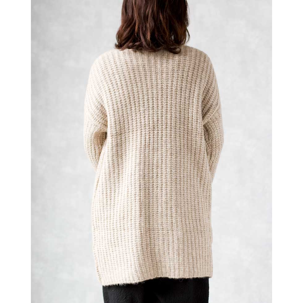 楽天市場】『アルパカ混ケーブルリブトッパーカーディガン』送料無料