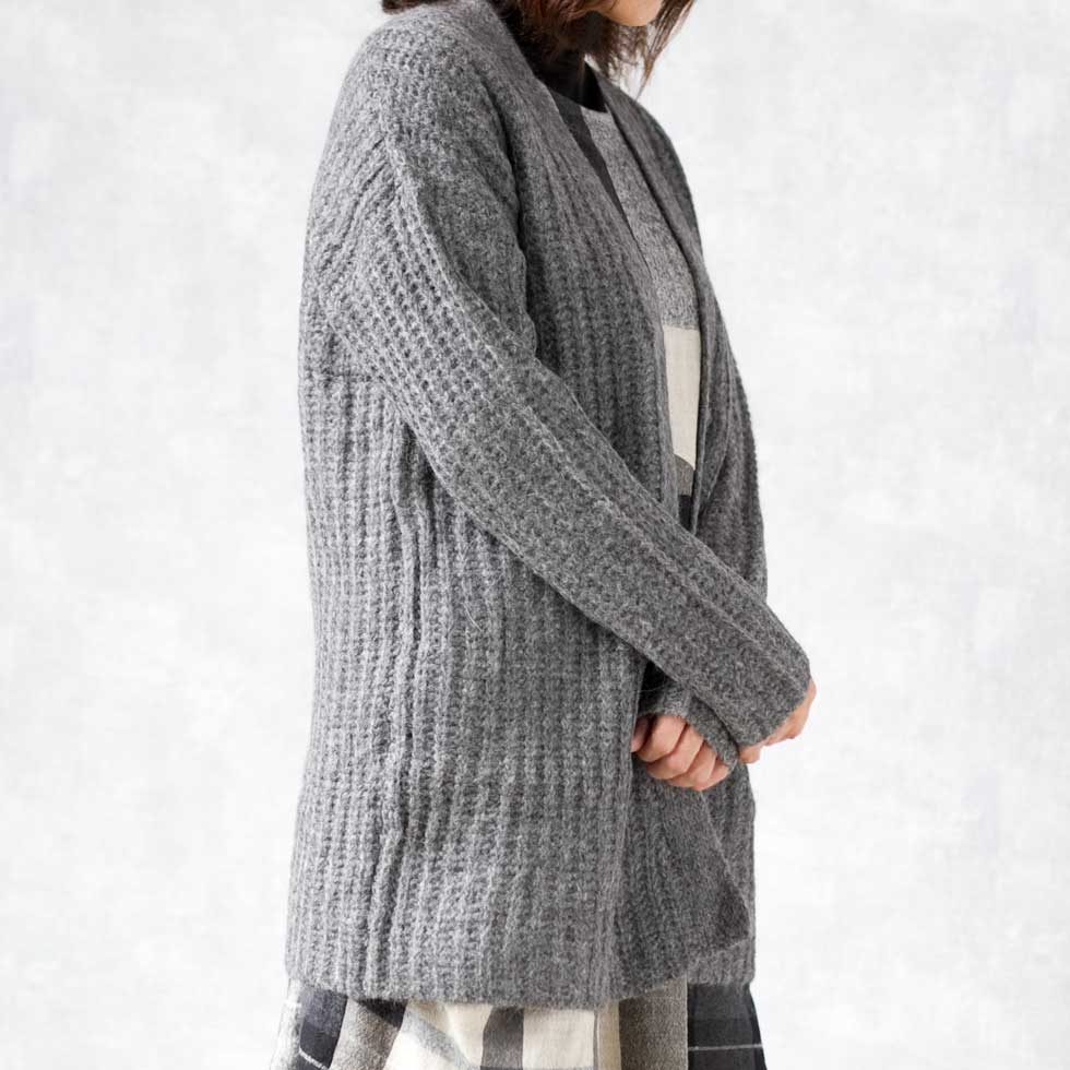 楽天市場】『アルパカ混ケーブルリブトッパーカーディガン』送料無料