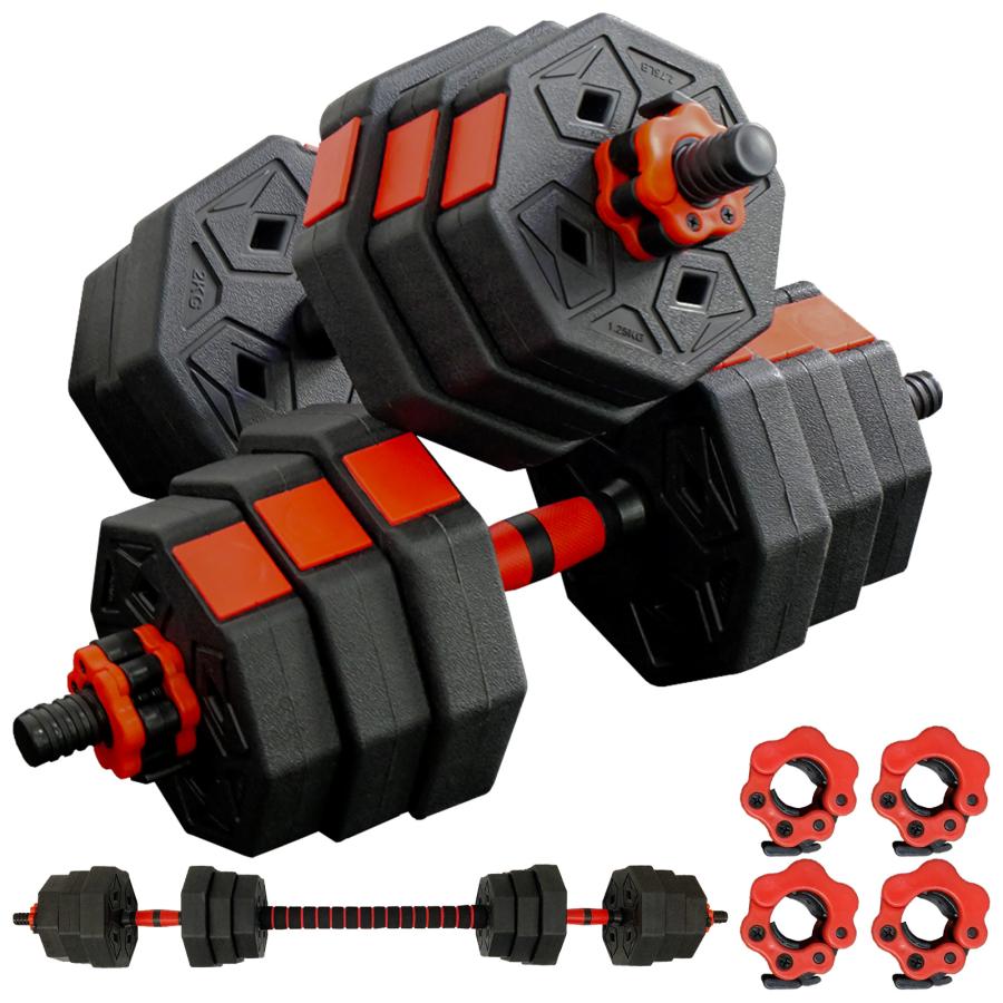 楽天市場】八角 ダンベル 10kg 2個セット 合計20kg バーベル プレート