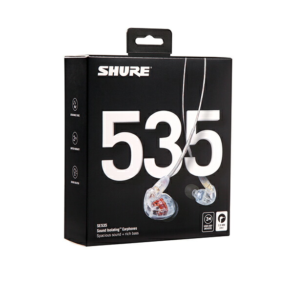 楽天市場】SHURE シュア SE535 クリア Pro Line 有線 カナル型 リ
