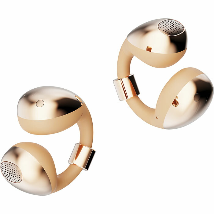 楽天市場】BUTTONS BUTTONS CLIP Gold Brown ワイヤレスイヤホン