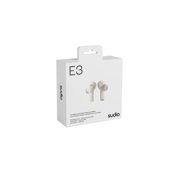 楽天市場】(ワイヤレスイヤホン) SUDIO E3 ホワイト カナル型
