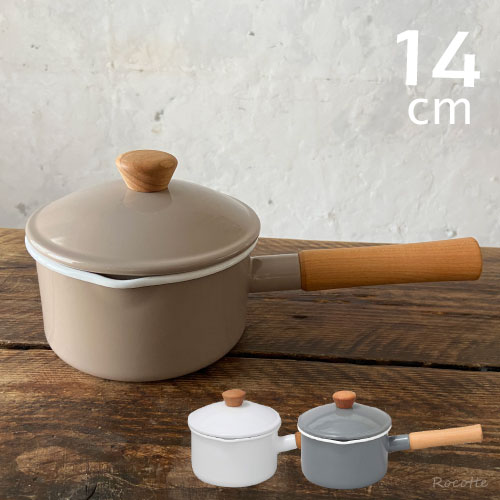 楽天市場】野田琺瑯 鍋 ソースパン クルール 片手鍋 14cm 蓋付き 日本