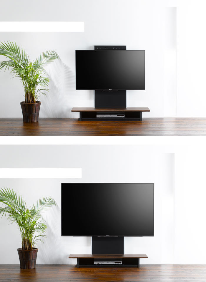 楽天市場】《朝日木材加工》壁寄せフロアスタンド 40～65V型用 幅1200