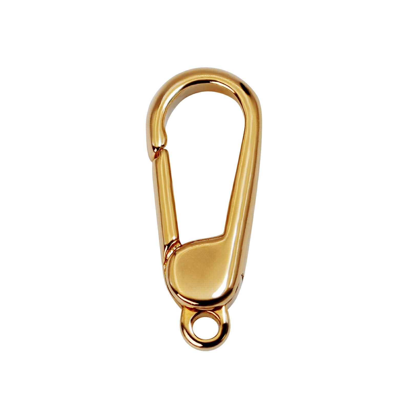 楽天市場】【1個売り】 留め具 18金 イエローゴールド フリーフック 縦