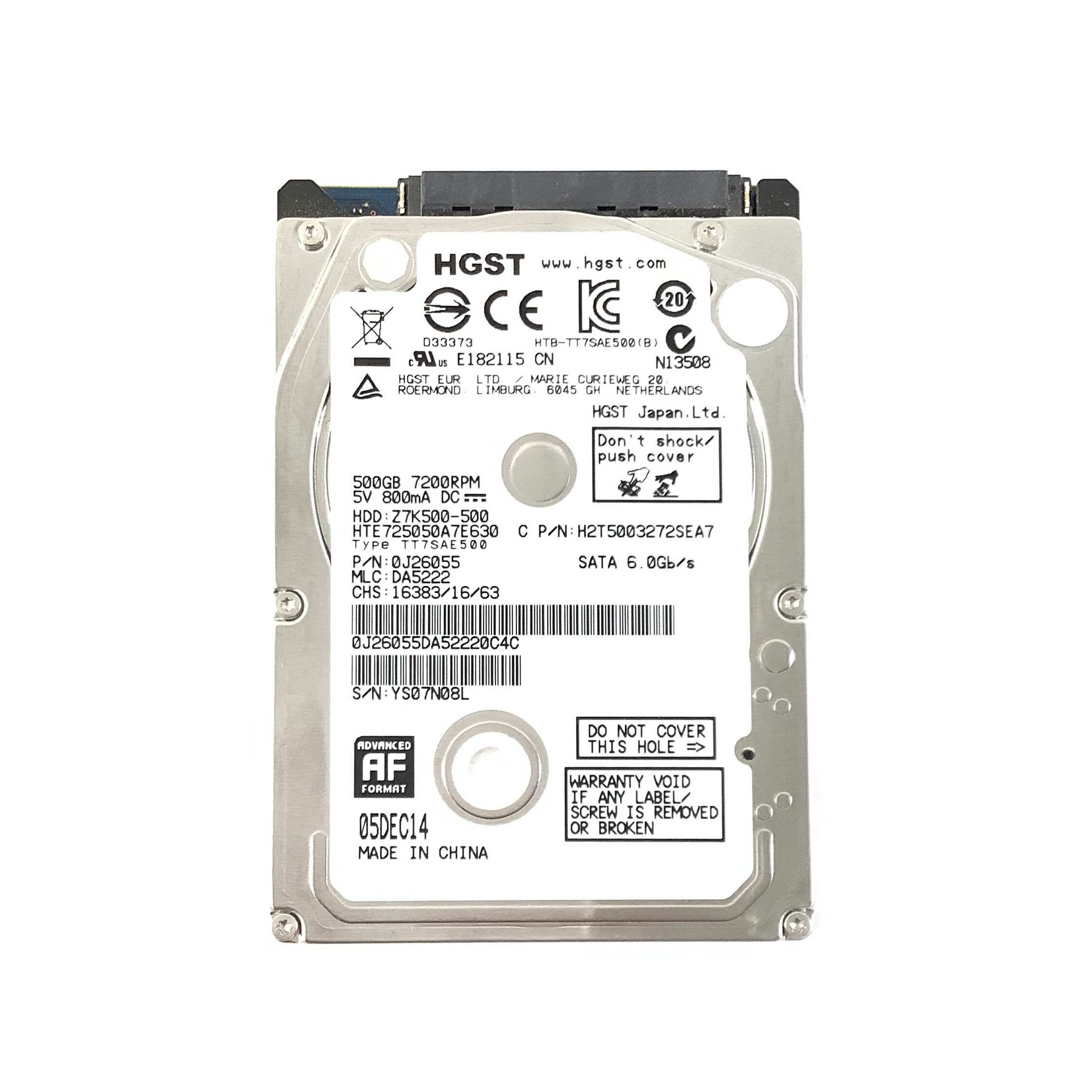 楽天市場】R057-500GB 2.5 インチ SATA HDD 1点 SEAGATE/HGST/TOSHIBA