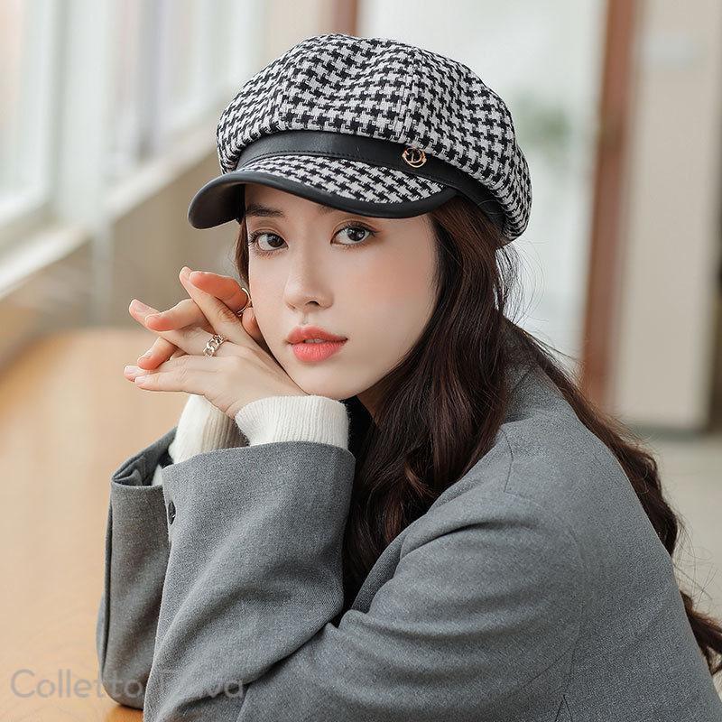 楽天市場】帽子 キャスケット レディース 秋 冬 チェック柄 キャップ
