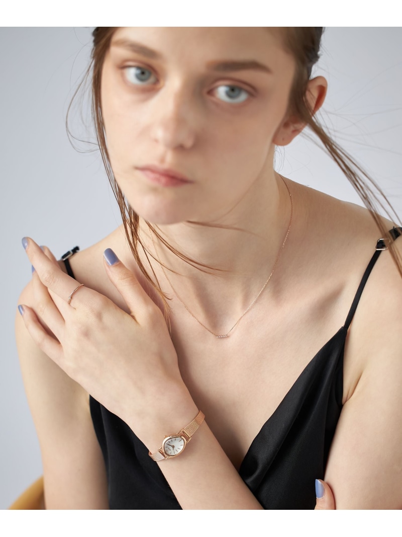 楽天市場】ダイヤモンド ジェムフェイス メッシュベルト ウォッチ ete