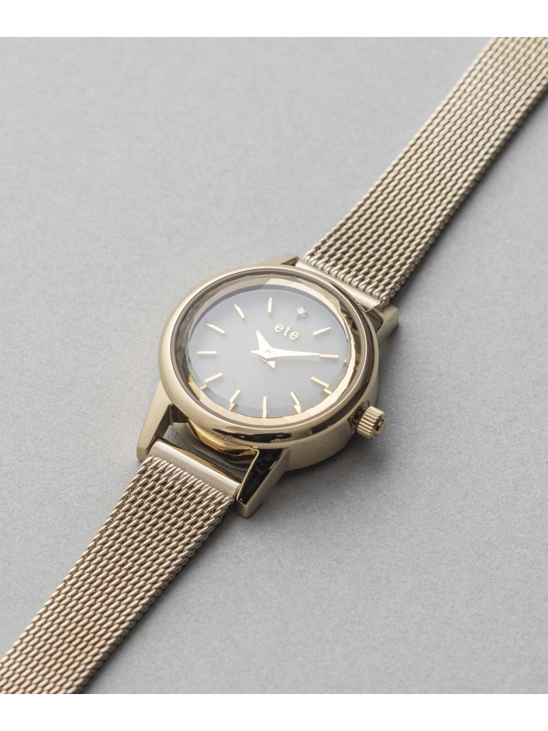 楽天市場】ソーラーウォッチ メッシュベルト ete エテ アクセサリー