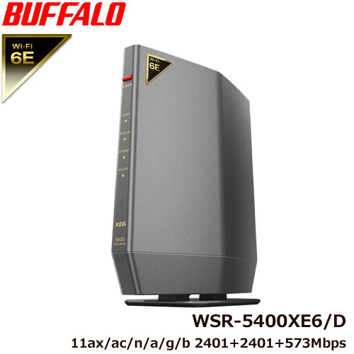楽天市場】バッファロー WSR-5400XE6/D [Wi-Fi6E Wi-Fiルーター 11ax