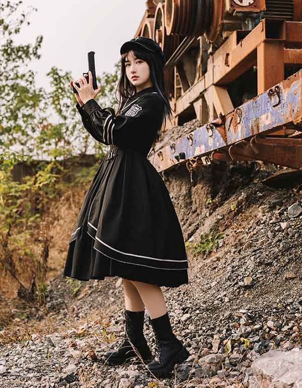 楽天市場】ロリータ ゴシック ゴスロリ ワンピース Aライン Lolita