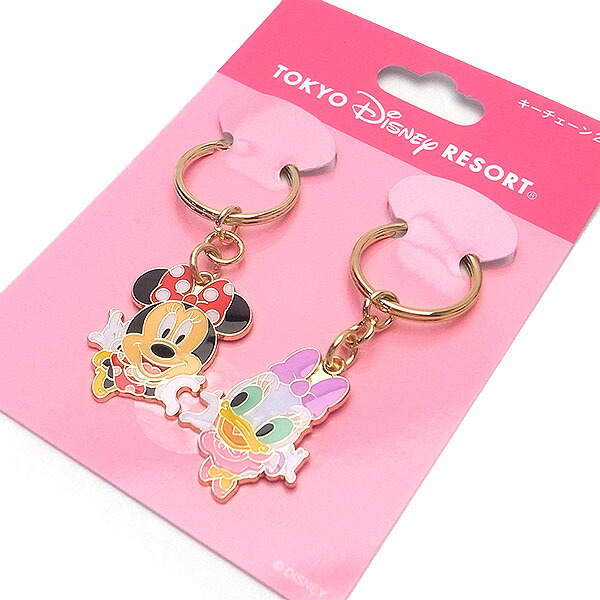 楽天市場】ミニー＆デイジー キーチェーン キーホルダー ミニーマウス